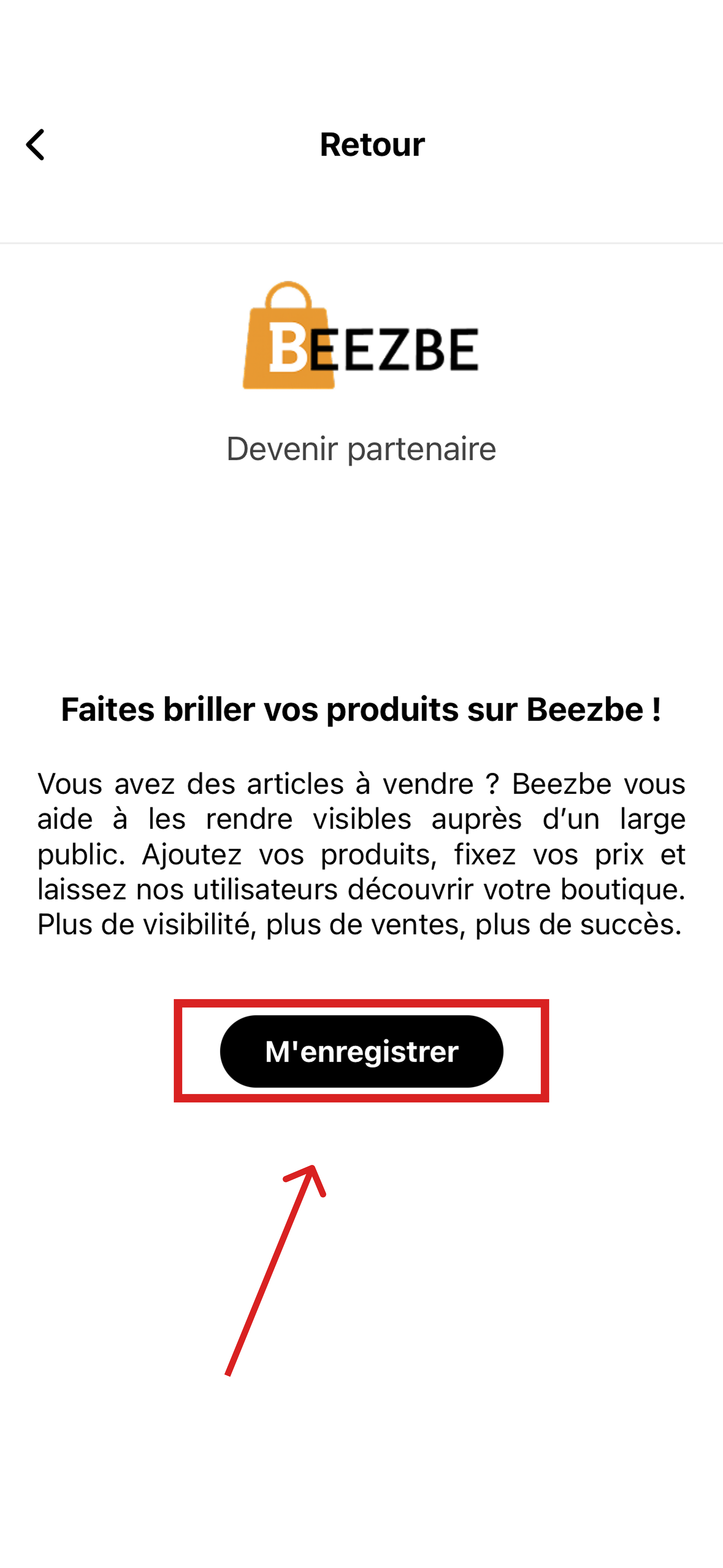 Bouton M'enregistrer